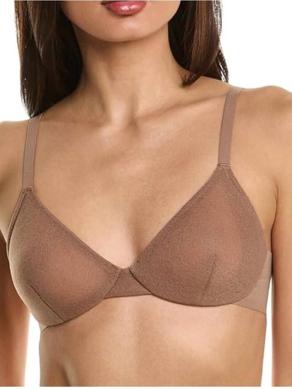SPANX Sheerflex Fit to You Wireless Bra in Brown Taupe Medium 34-36 A-C Cup